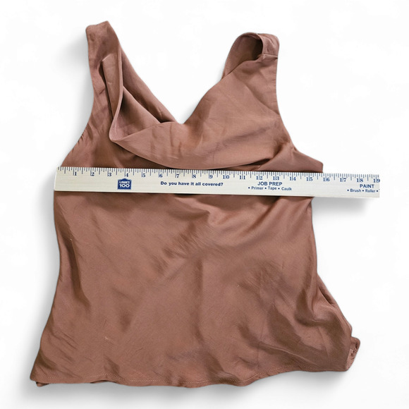 NWT Petal + Pup Size 6 Vinita Tank Top Rust Colored. Satin Feel - Picture 4 of 4